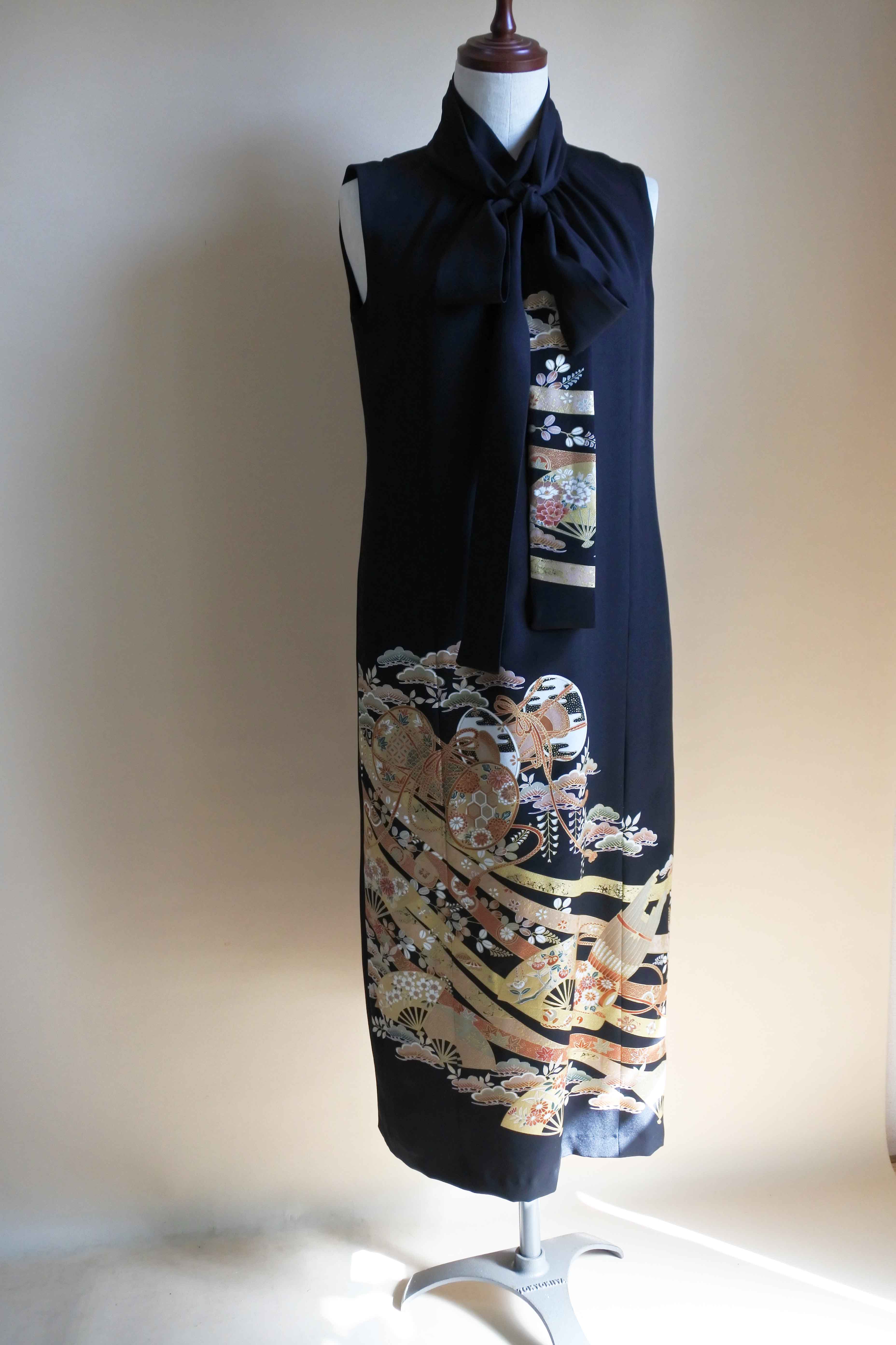 no.2184 | フォーマルドレス（留袖ドレス） | 着物ドレス 着物リメイク